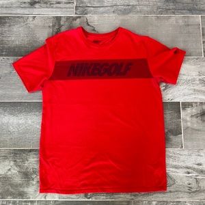 Nike Golf tee, red & black, & size LARGE.